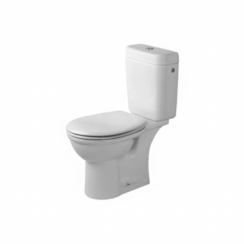 Duravit Golf Floor-Standing Toilet, Horizontal Outlet, with Bidet Wash, incl. Fixing Set