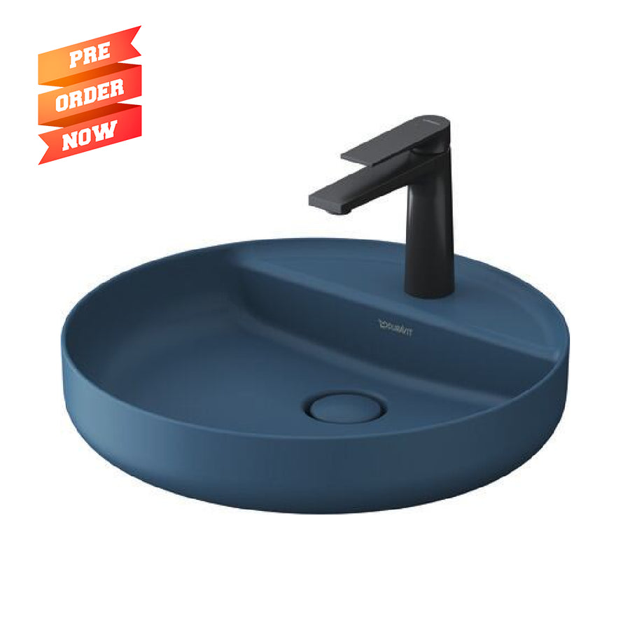 Duravit Vitrium Counter Top Wash Basin with Tap Hole 46cm Matt Parlour