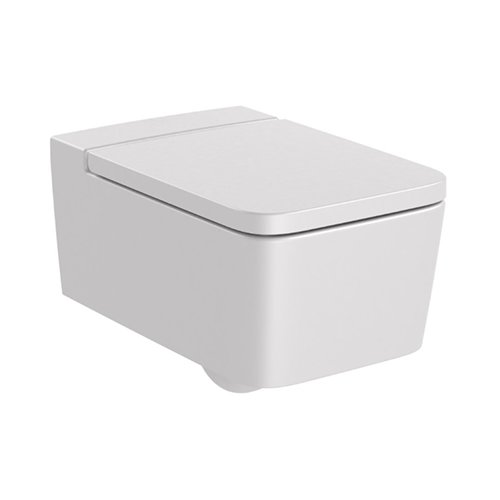 Roca Inspira Wall-Mounted Toilet Seat Pearl Grey