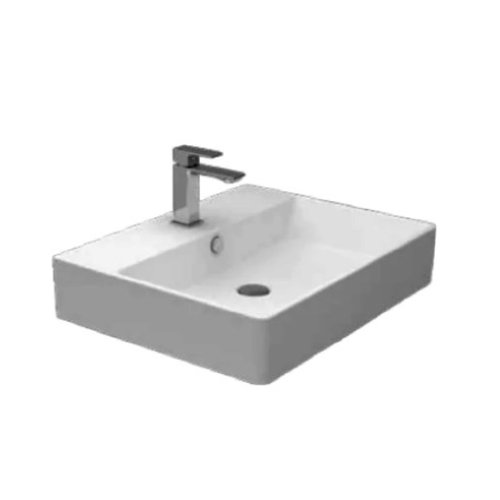 Sanipure Kepler Over Counter Top Rectangle Bathroom Basin 60x47 cm