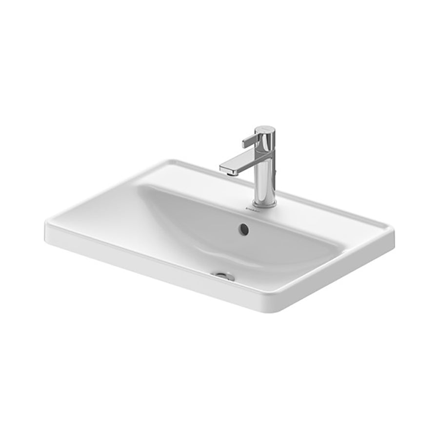 Duravit D-Neo Over Counter Top Rectangle Bathroom Basin 60x44 cm