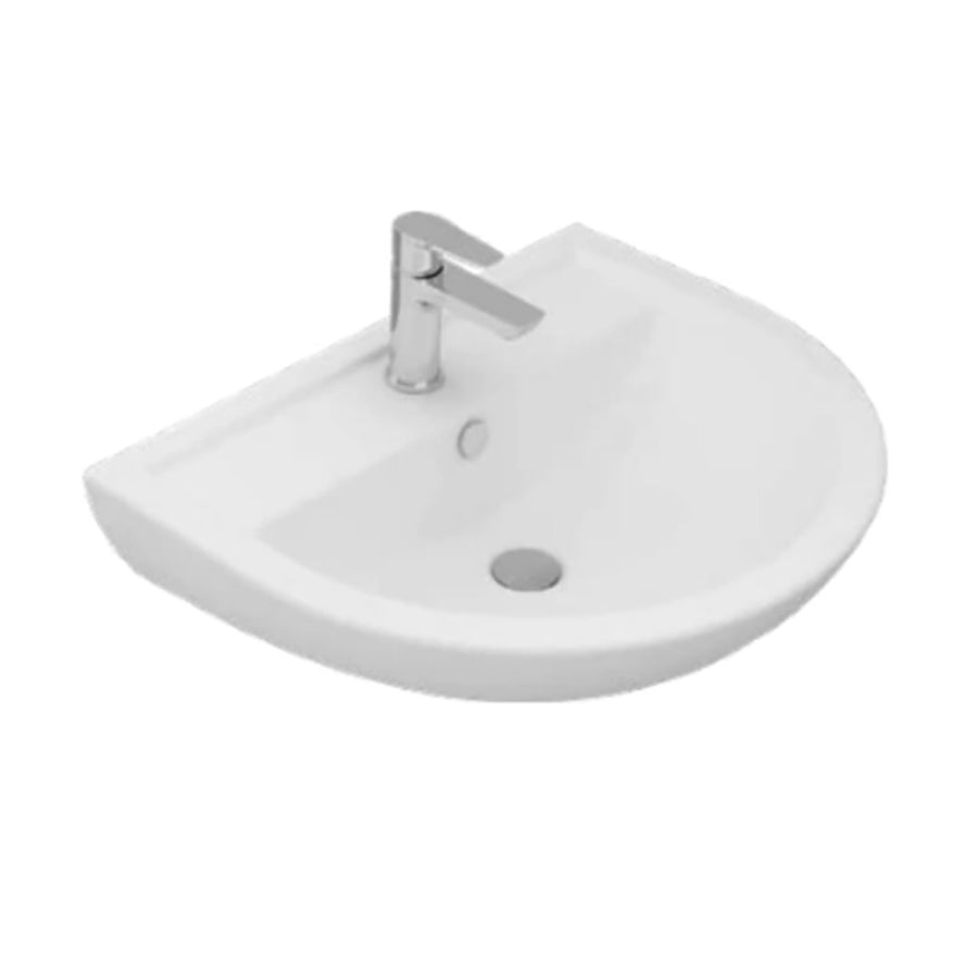 Sanipure Rosetta Washbasin 55x48 cm