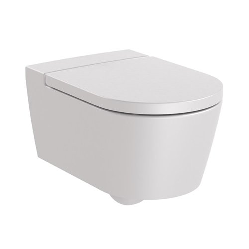 Roca Inspira Wall-Mounted Toilet Seat Pearl Grey