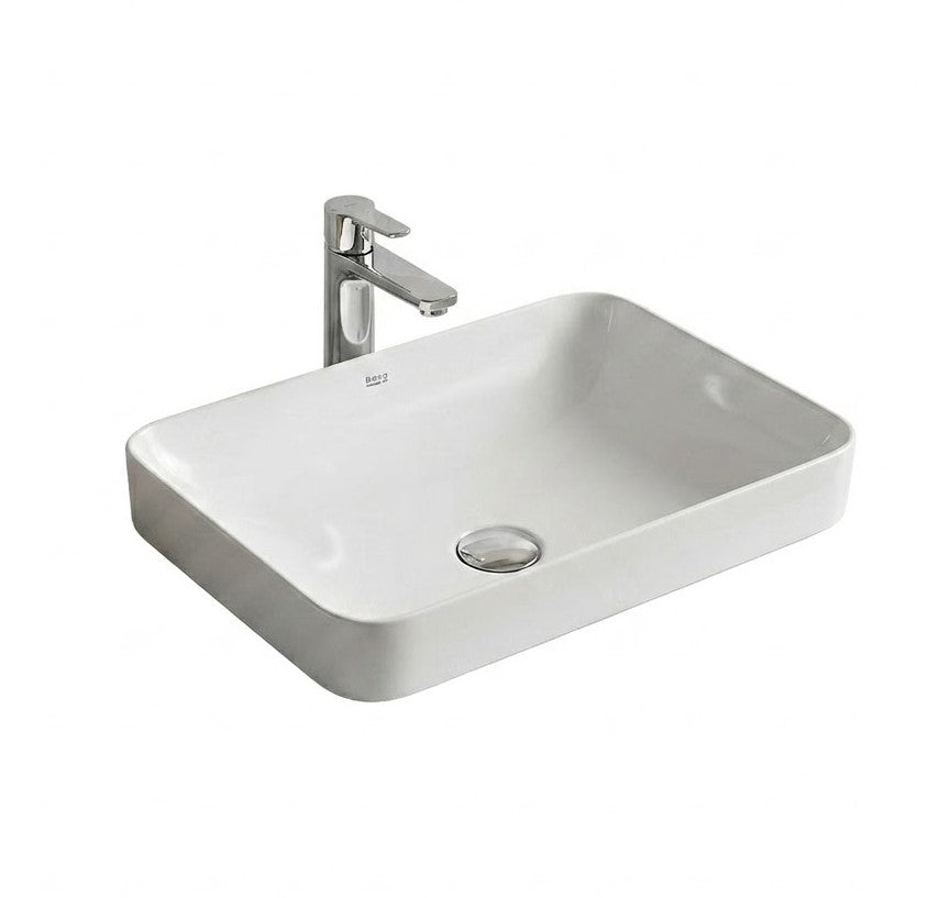 Roca Inspira In CounterTop Bathroom Basin 37x55 cm Pearl