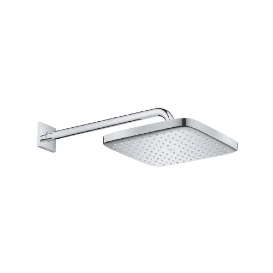Squared shower head with shower arm TEMPESTA Chrome Grohe