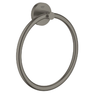 Grohe Essentials Towel Ring Holder Hard Graphite
