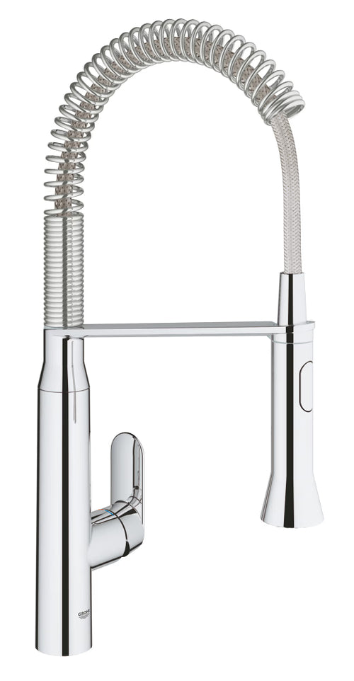 Grohe K7 High-Neck Pullout Kitchen Mixer Chrome