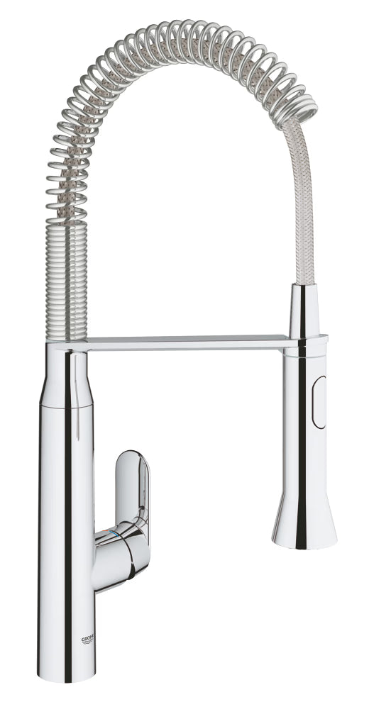 Grohe K7 High-Neck Pullout Kitchen Mixer Chrome
