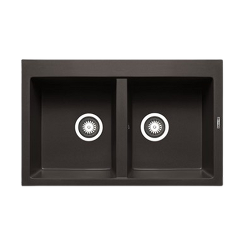 Pyramis Alazia Kitchen Sink 79×50 cm Black