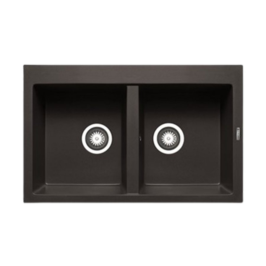 Pyramis Alazia Kitchen Sink 79×50 cm Black