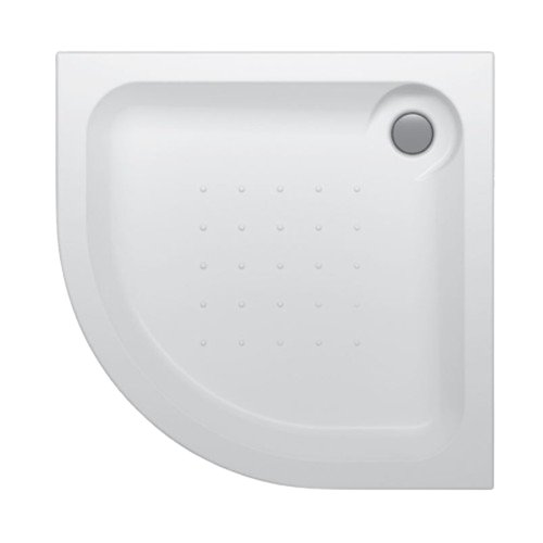Sanipure Semplice Corner Shower Tray 90 x 90 x 17 cm White