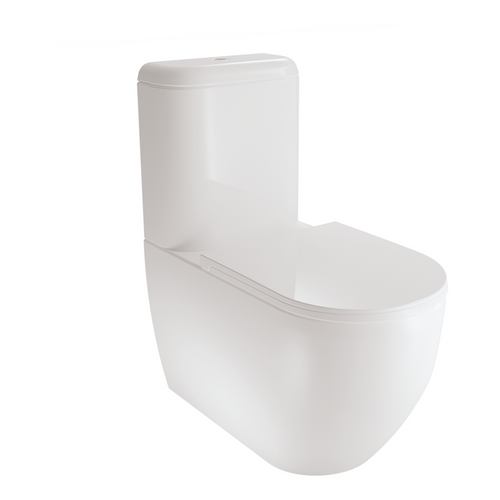 White Ville Round Close Coupled Toilet White