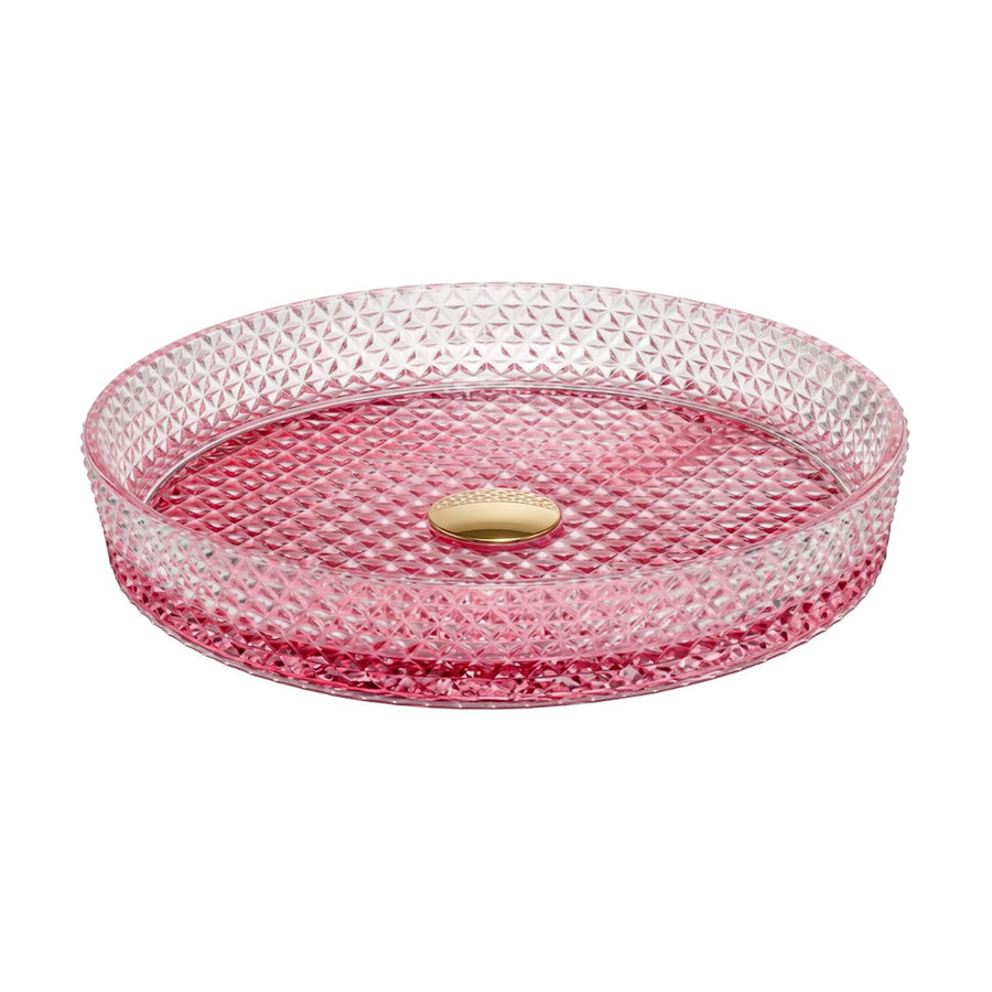 Drop Decorative Round Glass Countertop Wash Basin