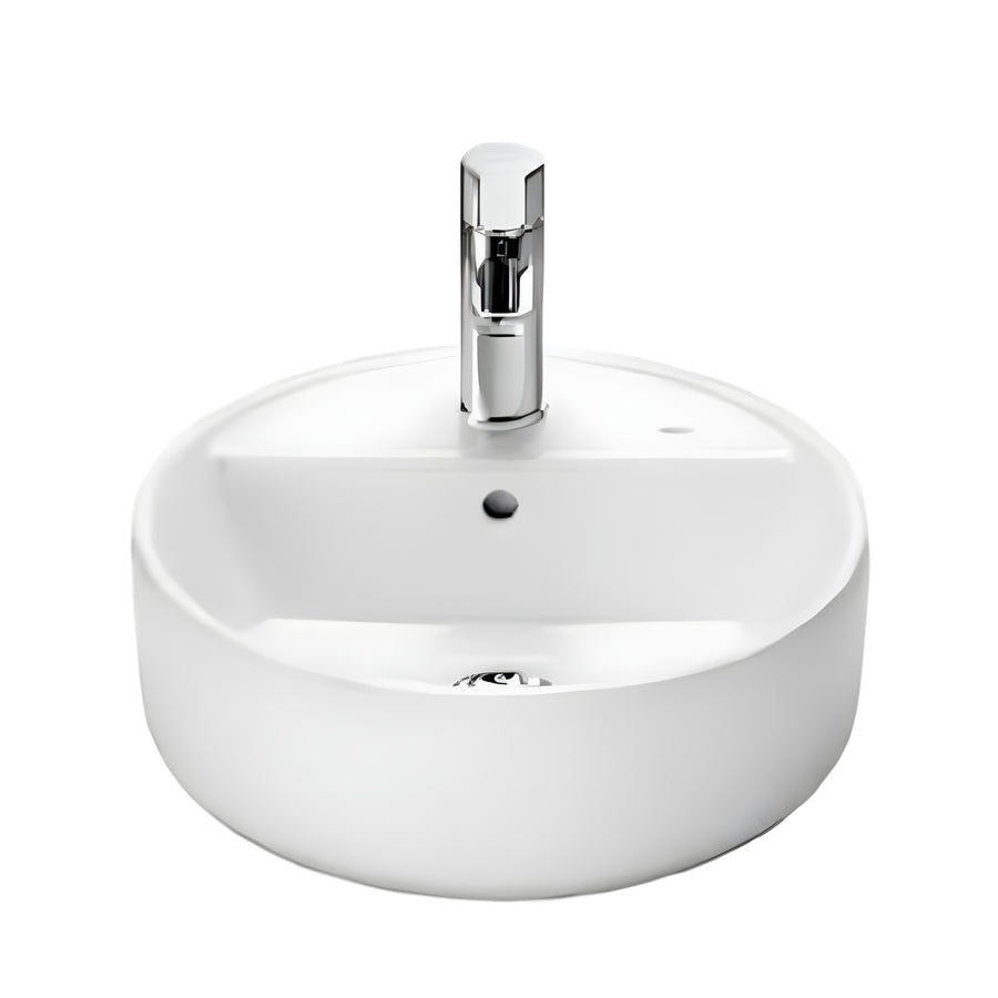 Roca the Gap Over Counter Top Round Bathroom Basin 40cm