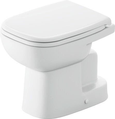 Duravit D-Code Compact Floor-Standing Toilet, Vertical Outlet, with Bidet Wash (without Stop Valve)