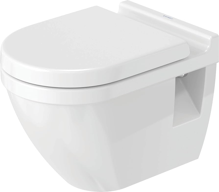 Duravit Starck 3 Wall-Hung Toilet with Bidet Wash & Stop Valve