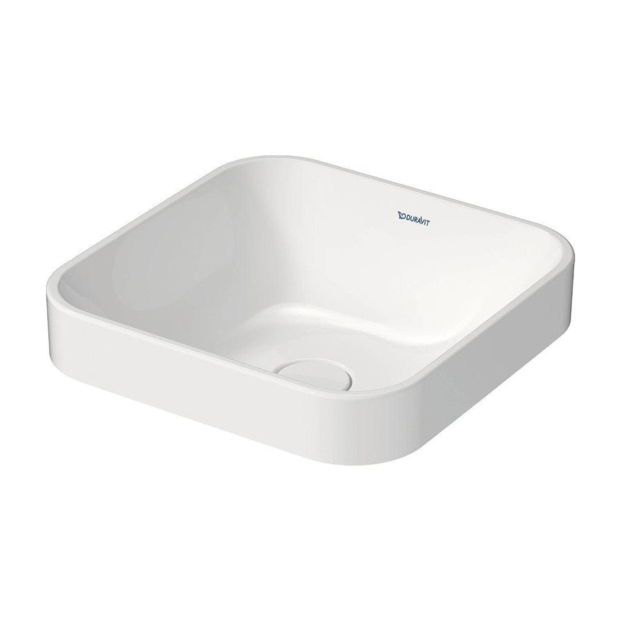 Duravit Happy D.2 Washbasin without Overflow, No Tap Hole, incl. Ceramic Drain Cover