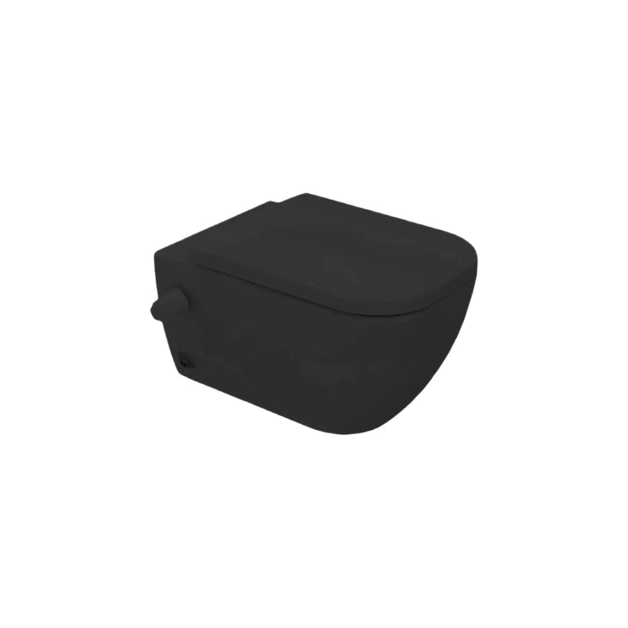 Wall mounted Toilet with douche ماجنوس Matte Black