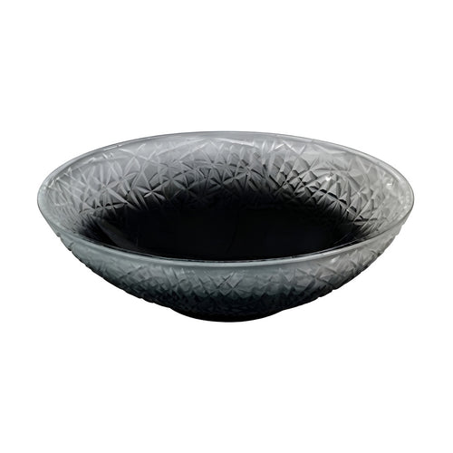 Drop Decorative Oval Glass Countertop Wash Basin Black