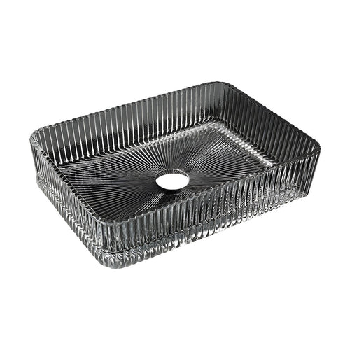 Drop Decorative Rectangular Glass Wash Basin