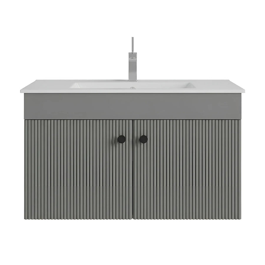 Beroia Furniture Unit with Washbasin 80×46 cm Chrome