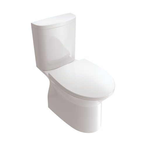 White Ville Continental Close Coupled Toilet White
