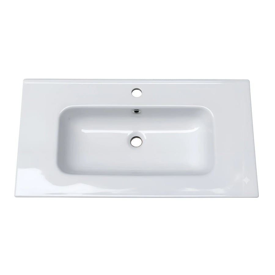 Local Roca white washbasin 80 cm