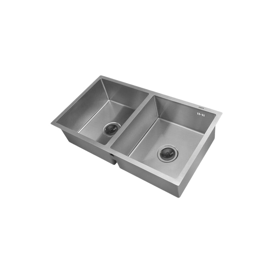 هانز Handmade Kitchen Sink 86 × 48 cm Stainless R10 with Drain