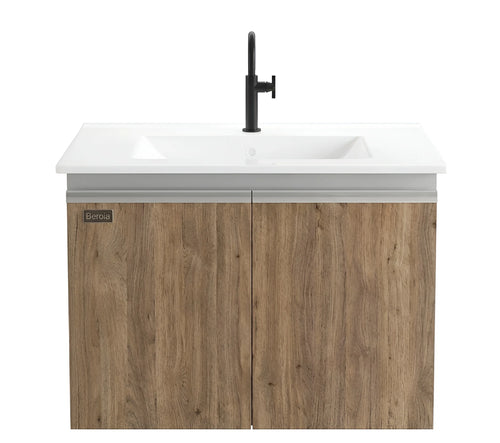 Beroia Furniture Unit with Washbasin 60×46 cm Brown pesaro