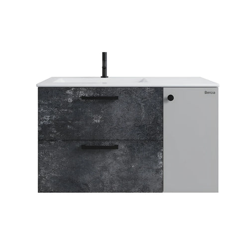 Beroia Furniture Unit with Washbasin 80×46 cm Oxide