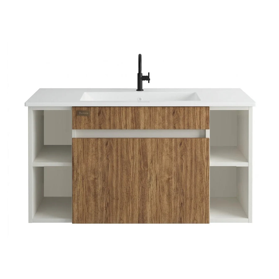 Beroia Furniture Unit with Washbasin 80×46 cm Brown pesaro