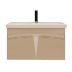 Beroia Furniture Unit with Washbasin 80×40 cm Latte