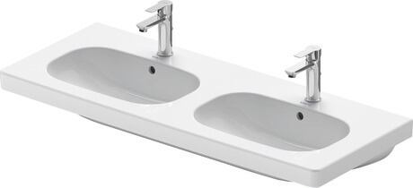 Duravit D-Code Furniture Washbasin with Overflow, 2 Tap Holes