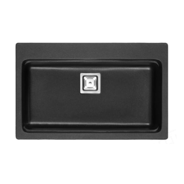 Beroia Infinity Granite Kitchen Sink 48×79 cm Black