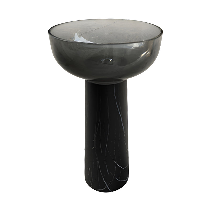 Drop Decorative Wash Basin Grey × Black marble
