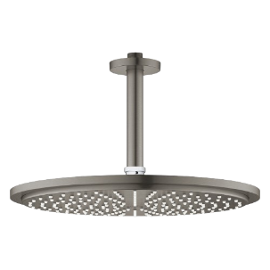 Grohe Rainshower Cosmopolitan Shower Head with Shower Arm Brushed Hard Graphite