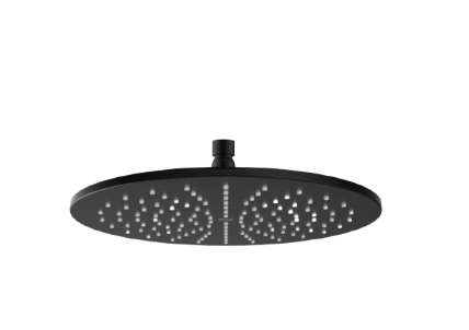 Roca RainDream Rounded Shower Head Black