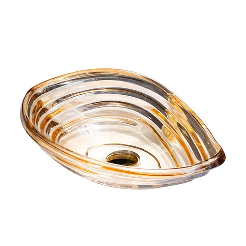 Drop Decorative Oval Glass Wash Basin