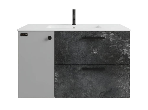 Beroia Furniture Unit with Washbasin 80×46 cm Oxide