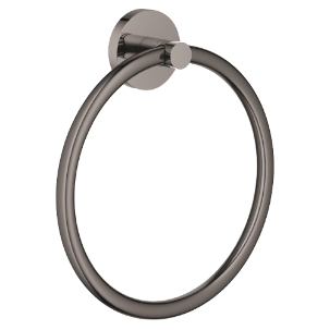 Grohe Essentials Towel Ring Holder Glossy Black