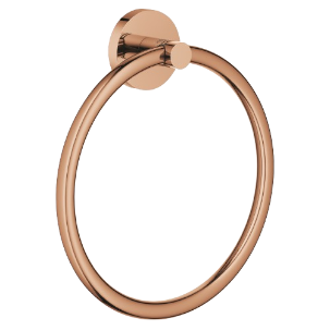 Grohe Essentials Towel Ring Holder Glossy Rose Gold