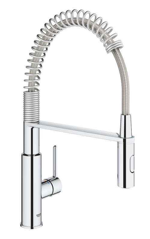 Grohe Get High-Neck Pullout Kitchen Mixer Chrome