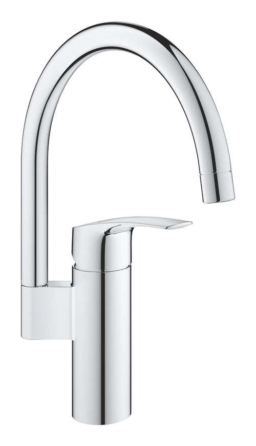 Grohe Eurosmart High-Neck Lever Kitchen Mixer Chrome