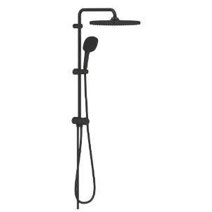 Grohe Tempesta Cube Shower System Matt Black