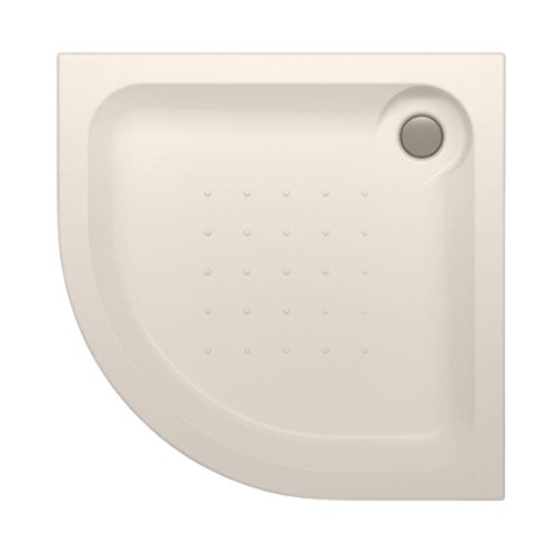 Sanipure Semplice Corner Shower Tray 80 x 80 x 17 cm Pergamon
