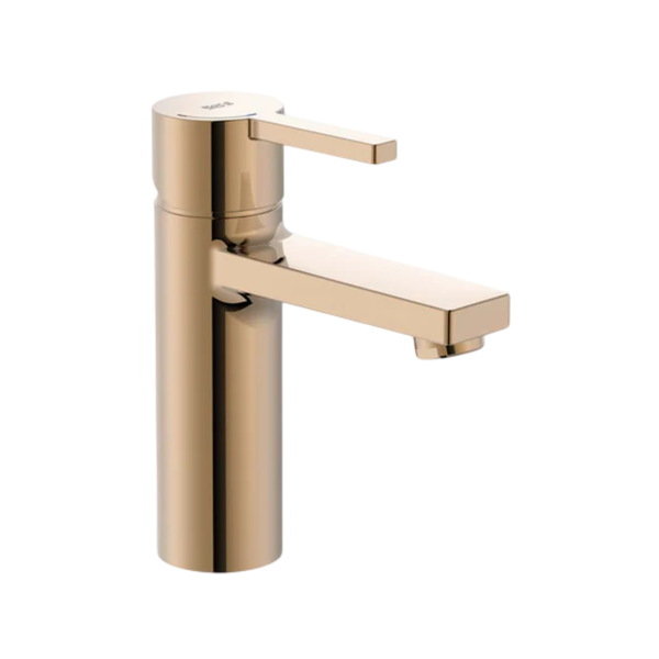 Roca Naia Basin Mixer Glossy Rose Gold