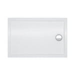 Sanipure Carmi Rectangle Shower Tray 140 x 90 x 6 cm White