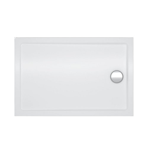 Sanipure Carmi Rectangle Shower Tray 150 x 80 x 6 cm White