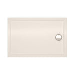 Sanipure Carmi Rectangle Shower Tray 140 x 90 x 6 cm Pergamon