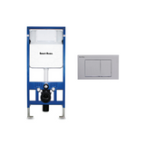 Smart Home Chassis Concealed Flush Tank with Flush Plate Chrome